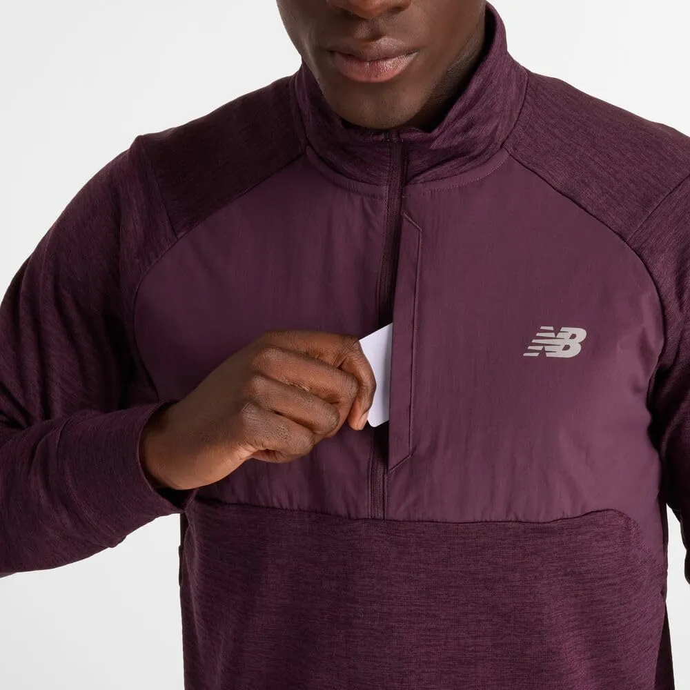 New Balance Mens Athletics Heat Grid 1/2 Zip