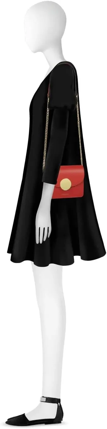 New Ondina Mini Shoulder Bag, Calf Leather, Gold Hardware, 6.7 x 5.1 x 3 inches