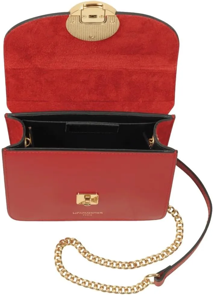 New Ondina Mini Shoulder Bag, Calf Leather, Gold Hardware, 6.7 x 5.1 x 3 inches