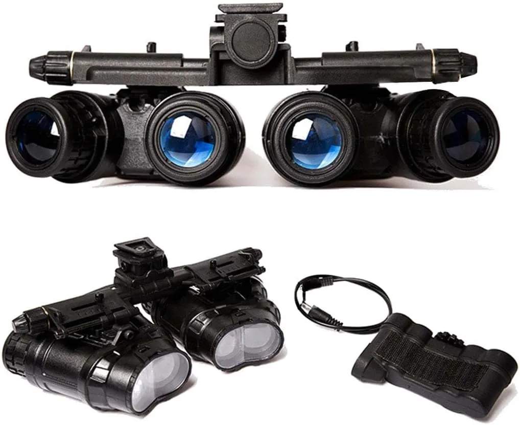Night Vision Goggles Cosplay Prop, Four-tube Binocular Night Vision Goggles with Mount for GPNVG18 (Non-Function)