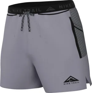 Nike Trail Second Sunrise Men's Dri-FIT 5" Brief-Lined Running Shorts (Cement Grey/Smoke Grey/Black, DV9311-078) Size XX-Large