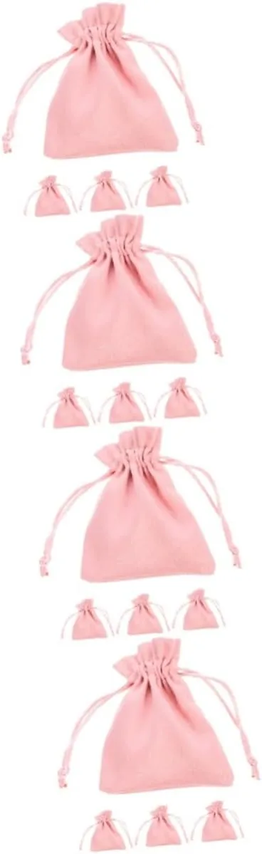 NOLITOY 4sets Treat Storage Bag Drawstring Candy Bag Snack Pouch Festive Decorative Portable 4pcs*4