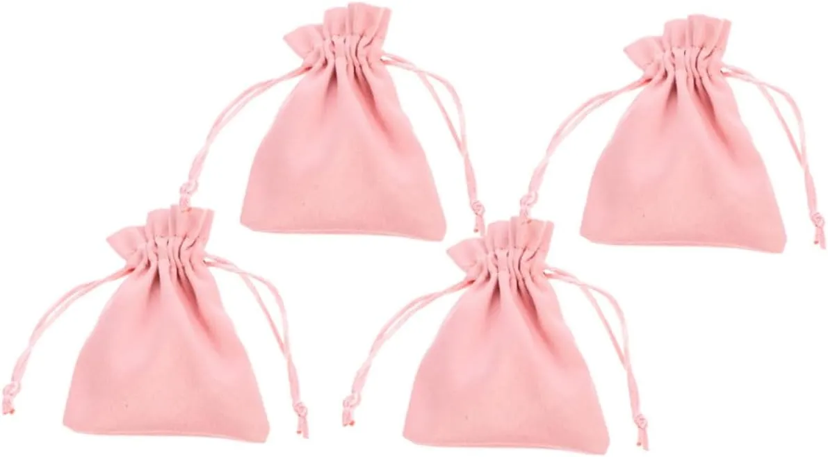 NOLITOY 4sets Treat Storage Bag Drawstring Candy Bag Snack Pouch Festive Decorative Portable 4pcs*4