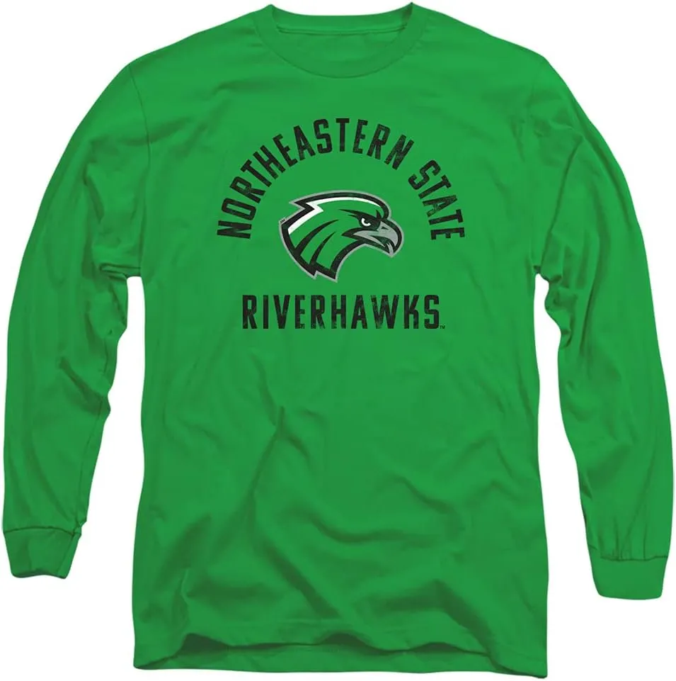 Northeastern State University Official NSU Riverhawks Logo Unisex Adult Long-Sleeve T Shirt