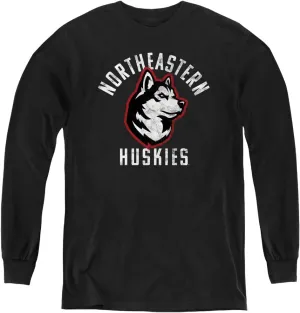 Northeastern University Official Huskies Logo Youth Long Sleeve T Shirt