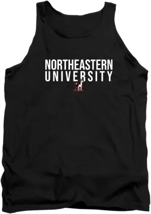 Northeastern University Official Stacked Unisex Adult Tank Top