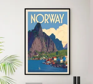 Norway - Vintage Travel Poster (24x36Inches)
