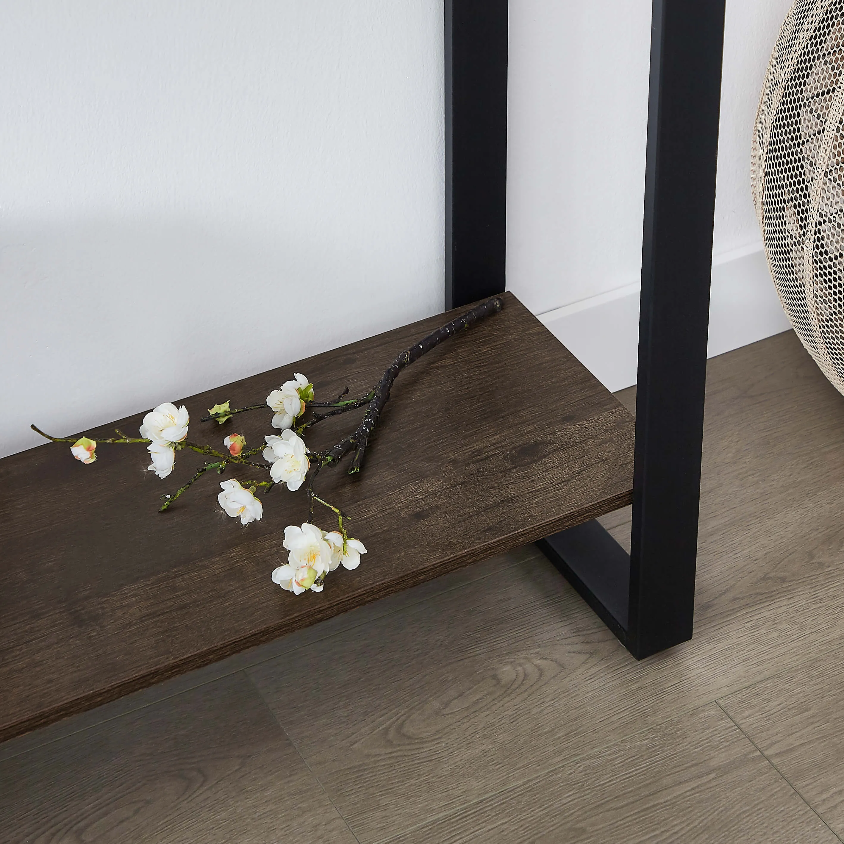 Nova Console Table with Storage Shelf - Dark Oak
