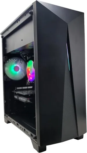 Nova V2 Gaming PC, Intel i5, 16GB DDR4, 1TB NVMe SSD, RTX 3050 6GB GDDR6, WiFi BT, Windows 11 Pro Gaming Keyboard and Mouse.