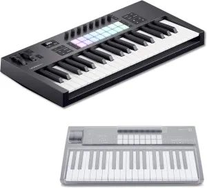 Novation Launchkey 37 MK4 37-Key Keyboard Controller with Decksaver DSLE-PC-LAUNCHKEY37 Polycarbonate LE Cover