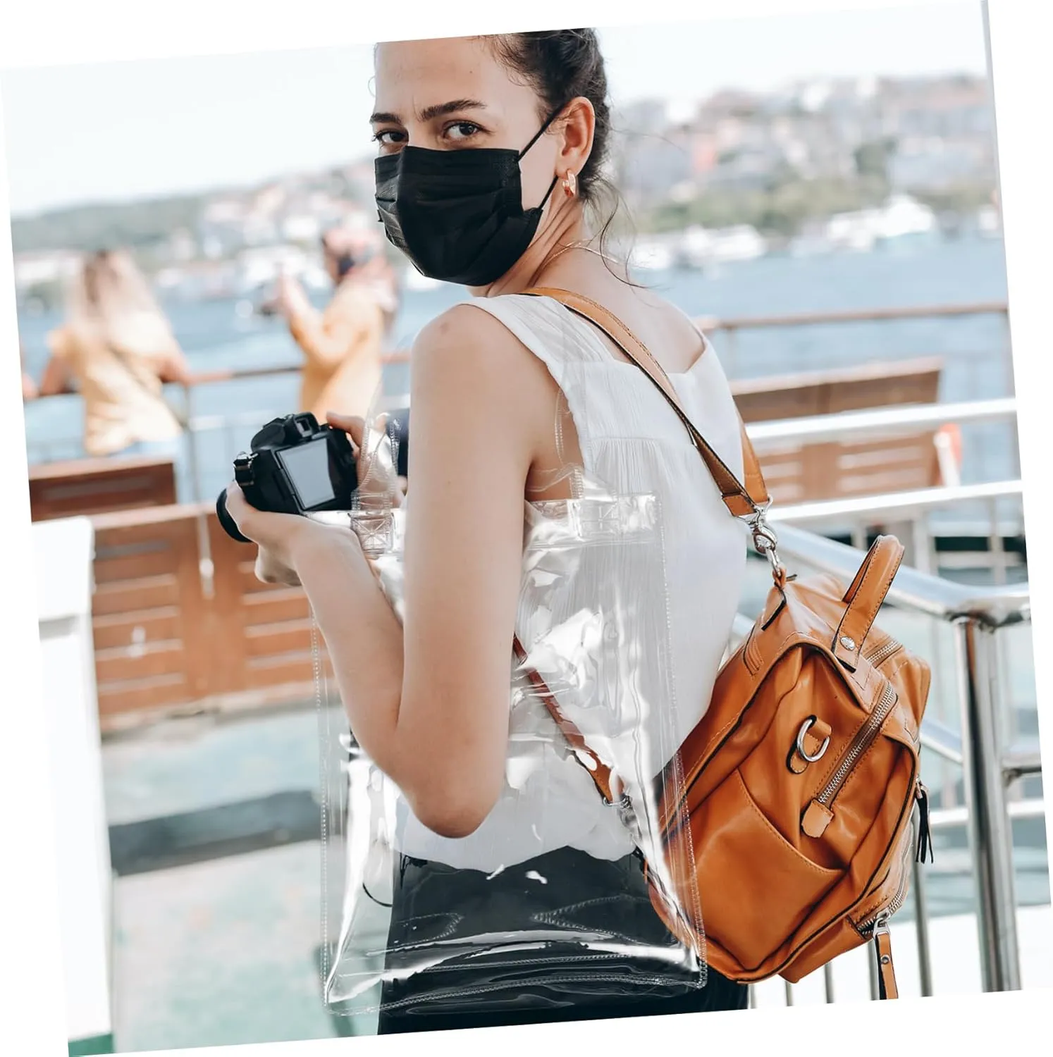 NUOBESTY Pcs Organizer Bag Test Paper Tote Handles Home Document Bag Reusable Material Decorative Functional
