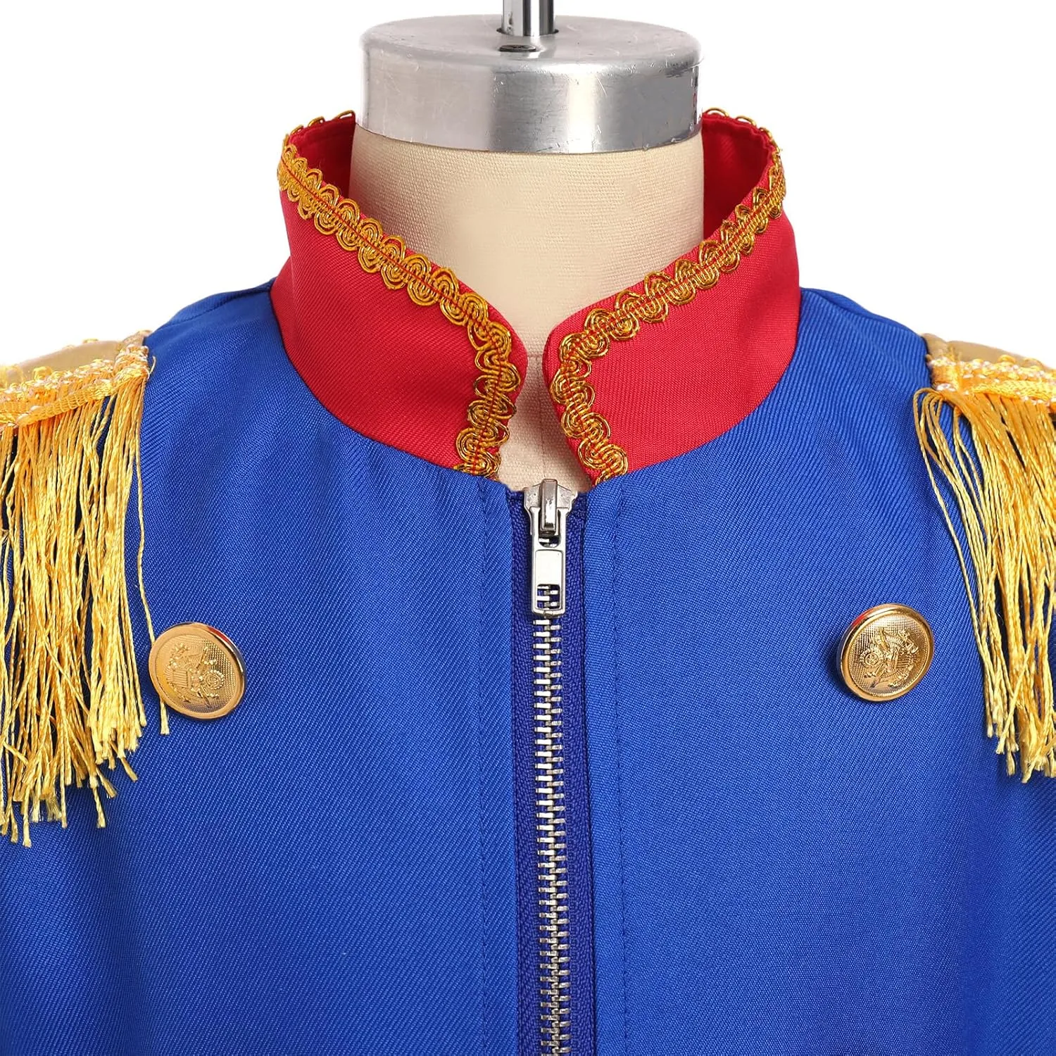 ODASDO Kids Boys Prince Soldier Circus Pirate Jacket Tailcoat Halloween Costume Christmas Role Play Dress Up