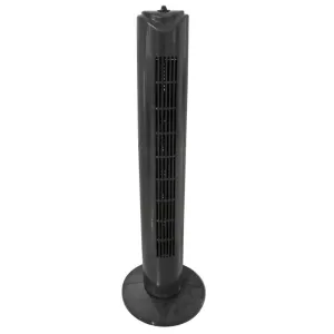Optimus 32 in. Tall Tower Fan in Black