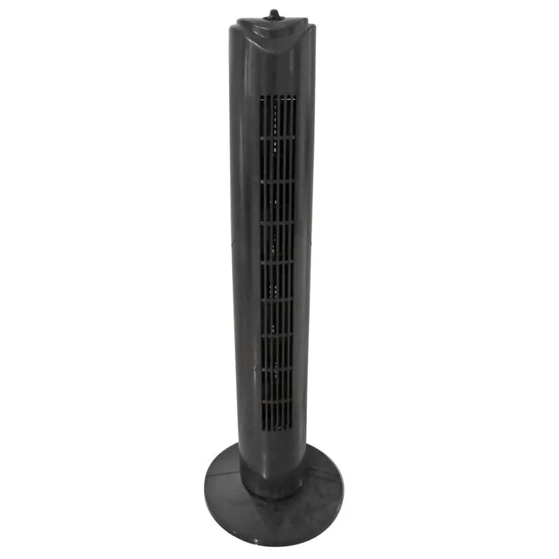 Optimus 32 in. Tall Tower Fan in Black