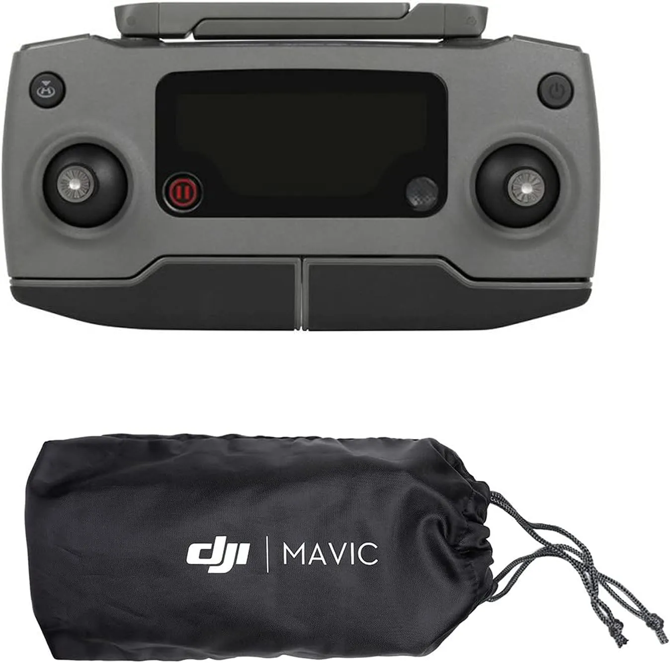 Original Mavic 2 Pro/Zoom Remote Controller (No Original Packaging) with Aircraft Sleeve Bag Black for DJI Mavic 2 Pro/Zoom (Model:RC1B)