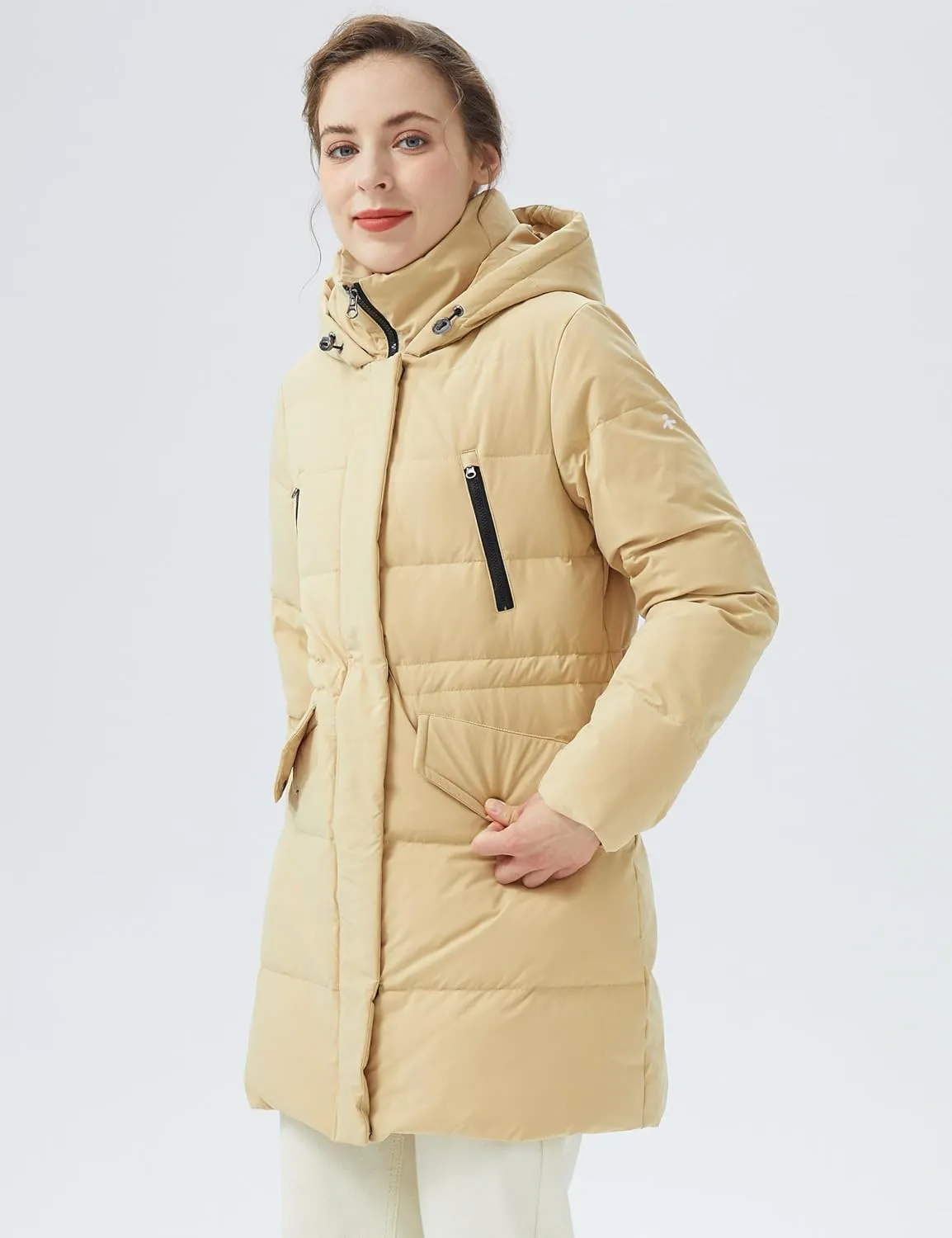 Orolay Women's Puffer Winter Down Coat Thickened Parka Jacket with Hood