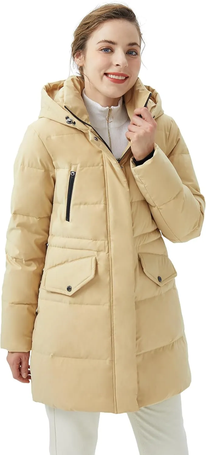 Orolay Women's Puffer Winter Down Coat Thickened Parka Jacket with Hood