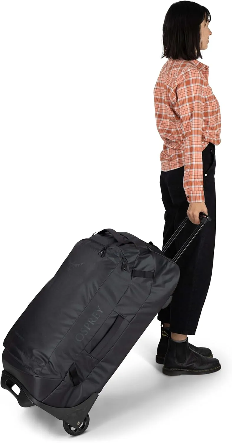 Osprey Transporter 90L Wheeled Travel Duffel Bag, Black, One Size