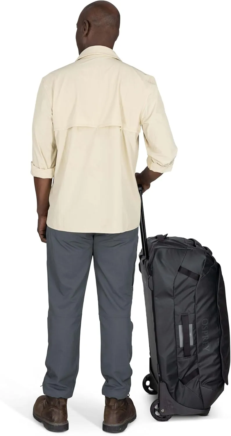 Osprey Transporter 90L Wheeled Travel Duffel Bag, Black, One Size