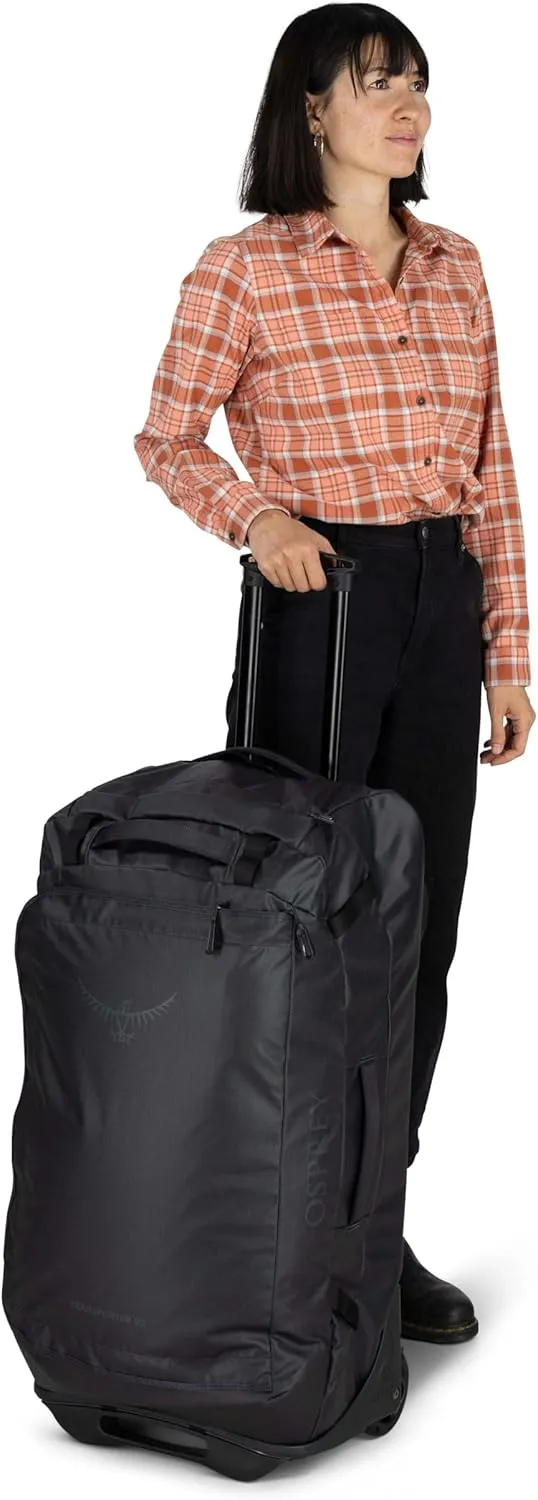 Osprey Transporter 90L Wheeled Travel Duffel Bag, Black, One Size