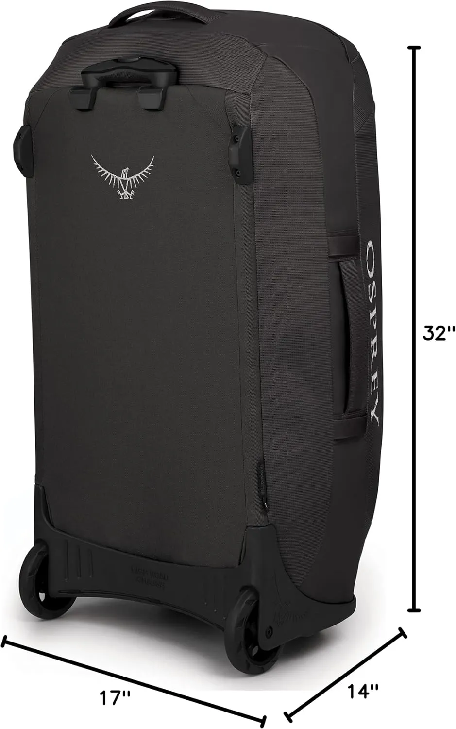 Osprey Transporter 90L Wheeled Travel Duffel Bag, Black, One Size