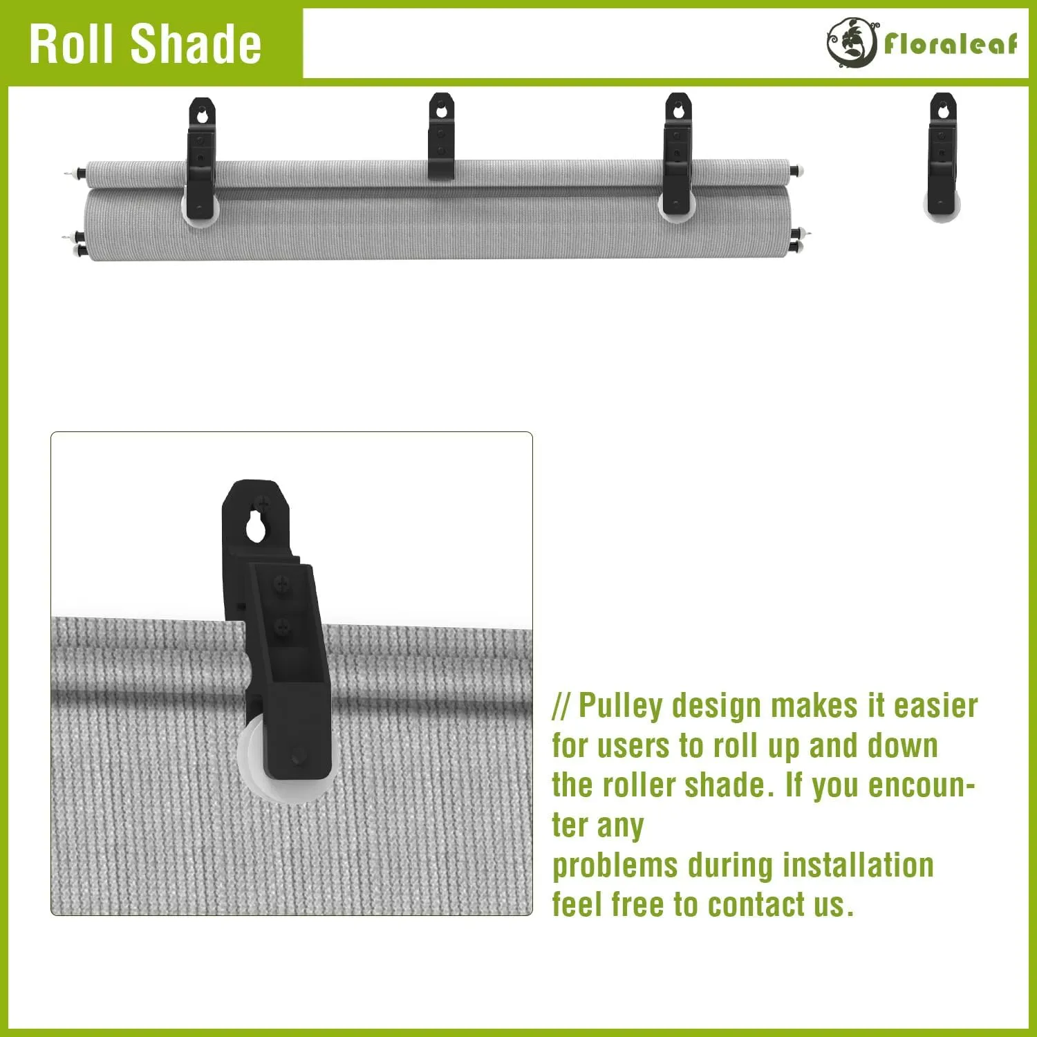 Outdoor Roller Shades Window Blinds for Porch Screen Deck Pergola Patio Balcony Gazebo Privacy Sunshade Roll Up Outdoor 8'W x 6'H Standard Size Light Grey