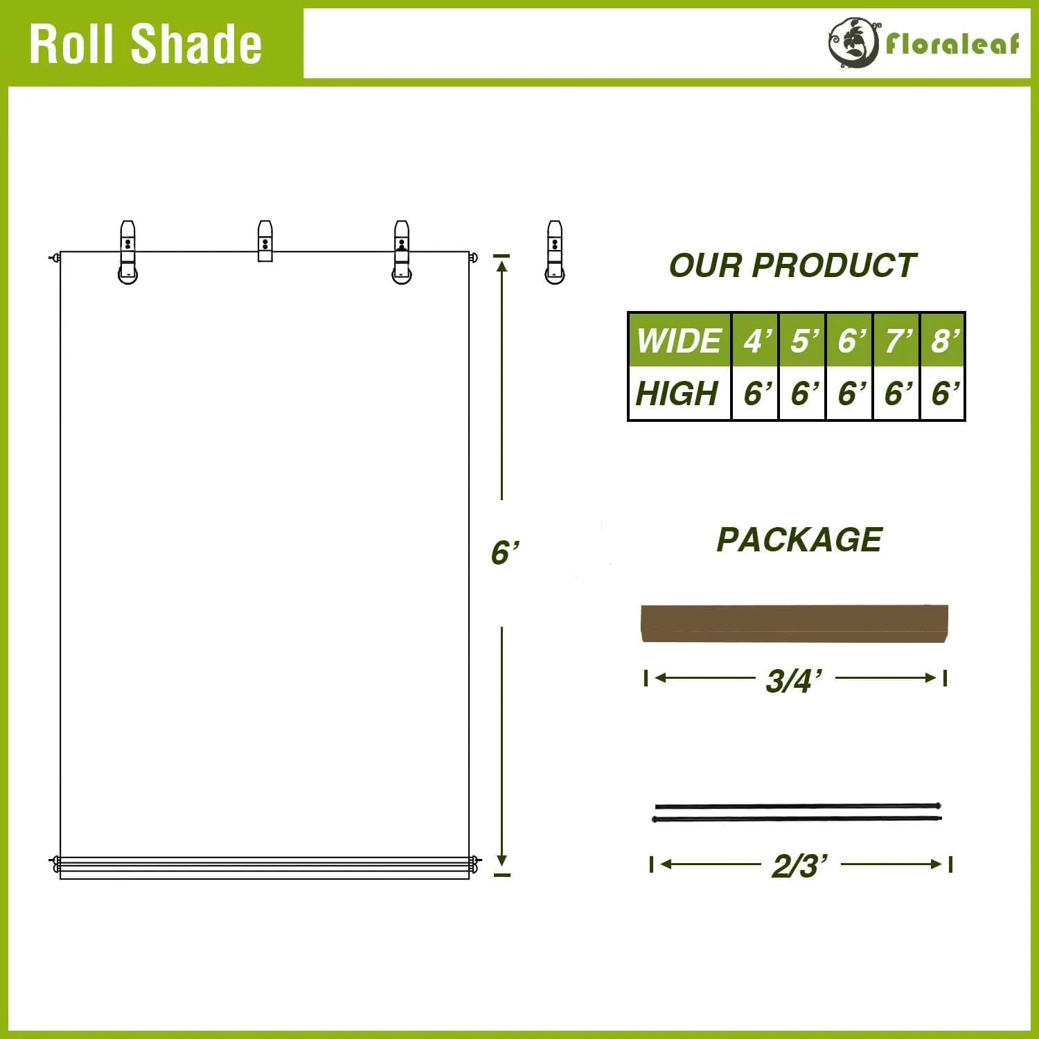 Outdoor Roller Shades Window Blinds for Porch Screen Deck Pergola Patio Balcony Gazebo Privacy Sunshade Roll Up Outdoor 8'W x 6'H Standard Size Light Grey