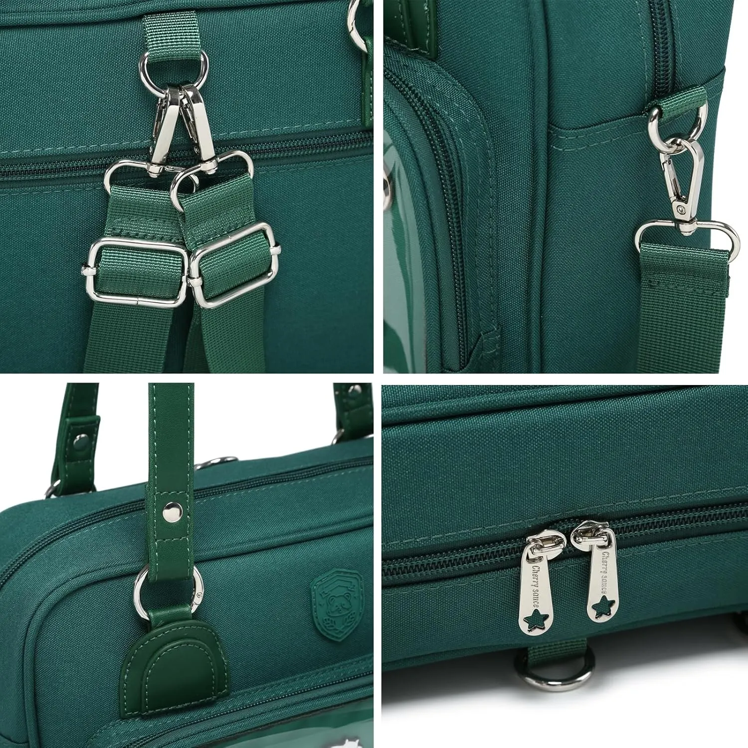 Oxford Ita Bag Crossbody Shoulder Bag Satchel Messenger Backpack Multi-Purpose Pins Display
