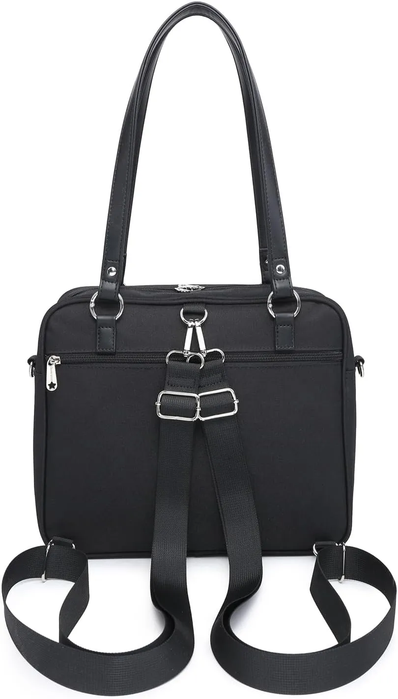 Oxford Ita Bag Crossbody Shoulder Bag Satchel Messenger Backpack Multi-Purpose Pins Display