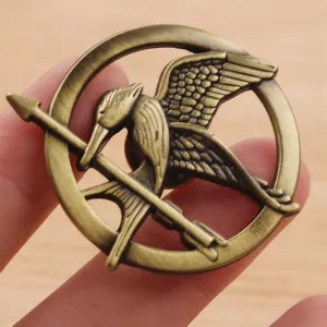 Pack of 3 Hunger Games Movie Mockingjay Lapel Pin Cosplay Prop Rep Mockingjay Pin Brooch Badge Fans Souvenir