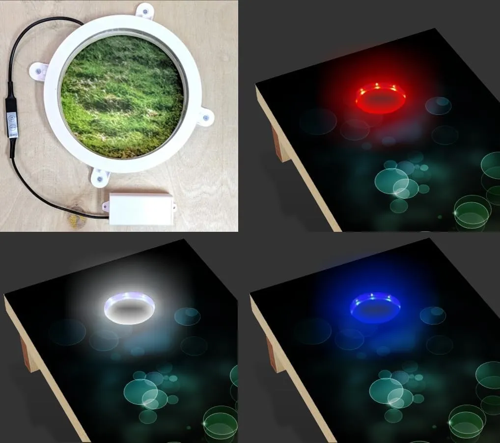 PARTYPONG PartyToss Cornhole Boards/Bean Bag Toss Game Set w/Optional LED Lights & Graphics - Choose Your Model