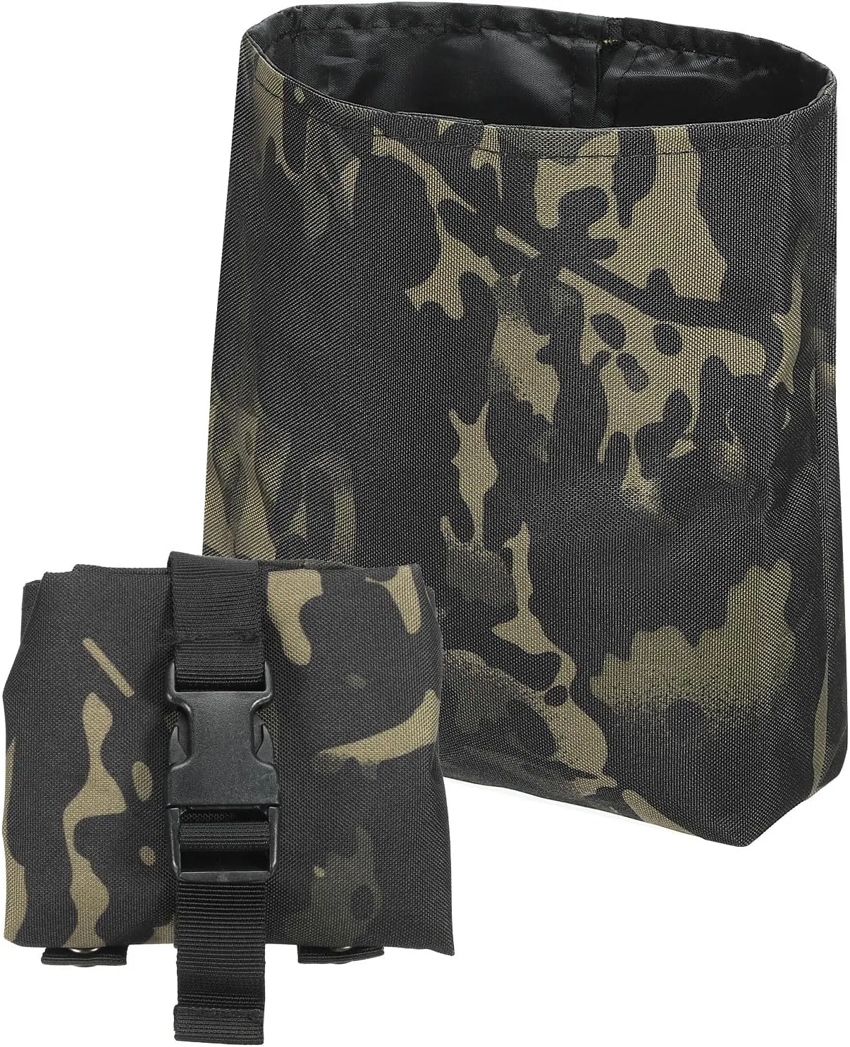 PATIKIL Dump Pouch, Waist Folding Dump Bag Roll-Up Drawstring Utility Tool Storage Pack Backpack Accessories Shooting Outdoor Sports Bag