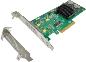PCI Express 2.0 SAS SATA HBA 6Gb/s Raid Controller Card, SAS2008 Controller Chip, Same as SAS 9211-8I