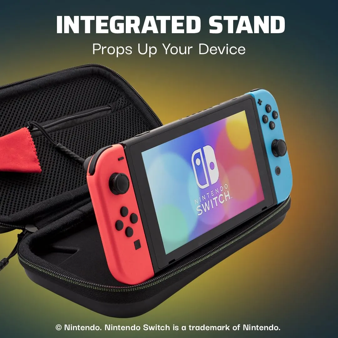 PDP Travel Case Plus GLOW for Nintendo Switch/Switch Lite/Switch OLED: Legend of Zelda Tears of the Kingdom Cosplay Purah Pad 3D (Glow in the Dark)