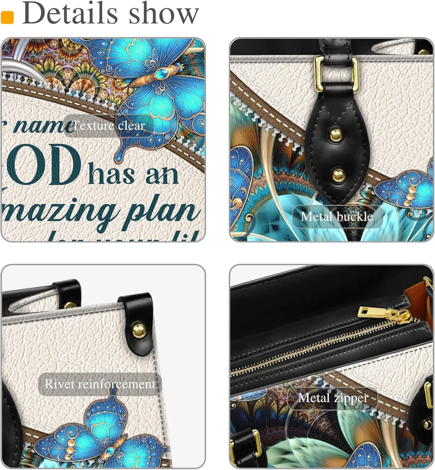 Personalized Leather Handbags with Name & Zipper – Perfect Christian Purses for Women | Ideal Mother's Day Gifts