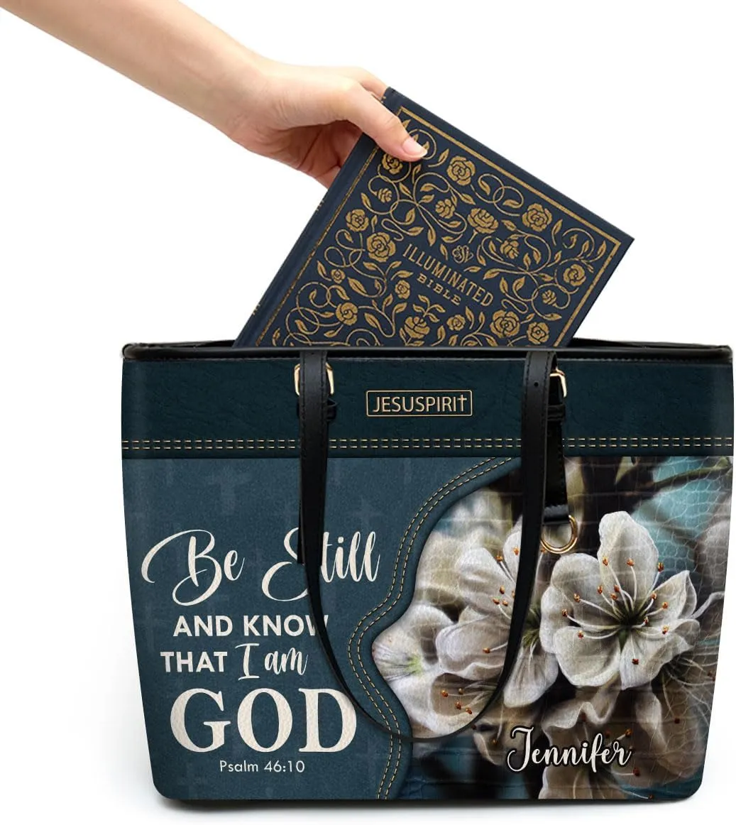 Personalized Leather Tote Bags For Women - Christmas Gifts For Women - Christian Gifts