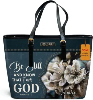 Personalized Leather Tote Bags For Women - Christmas Gifts For Women - Christian Gifts