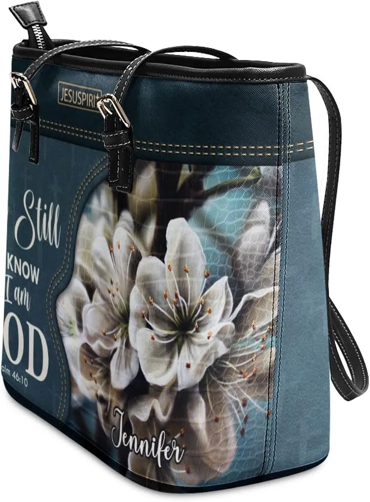 Personalized Leather Tote Bags For Women - Christmas Gifts For Women - Christian Gifts