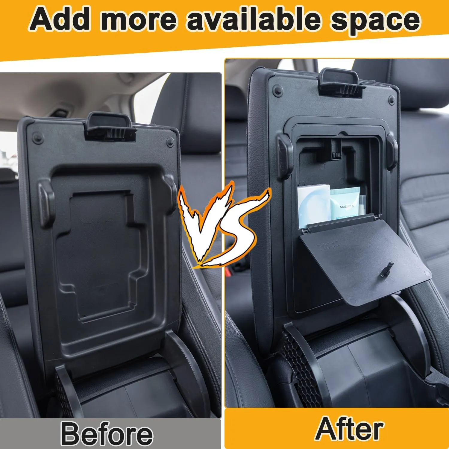PIMCAR 3-Piece Center Console Organizer Set for 2023-2025 Honda CR-V & CR-V Hybrid - Custom Fit Armrest Tray, Console Tray and Hidden Storage Box, Durable ABS Car Accessories