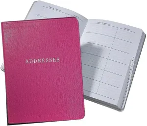 Pink Eco-Leather Address Book by Graphic Image -