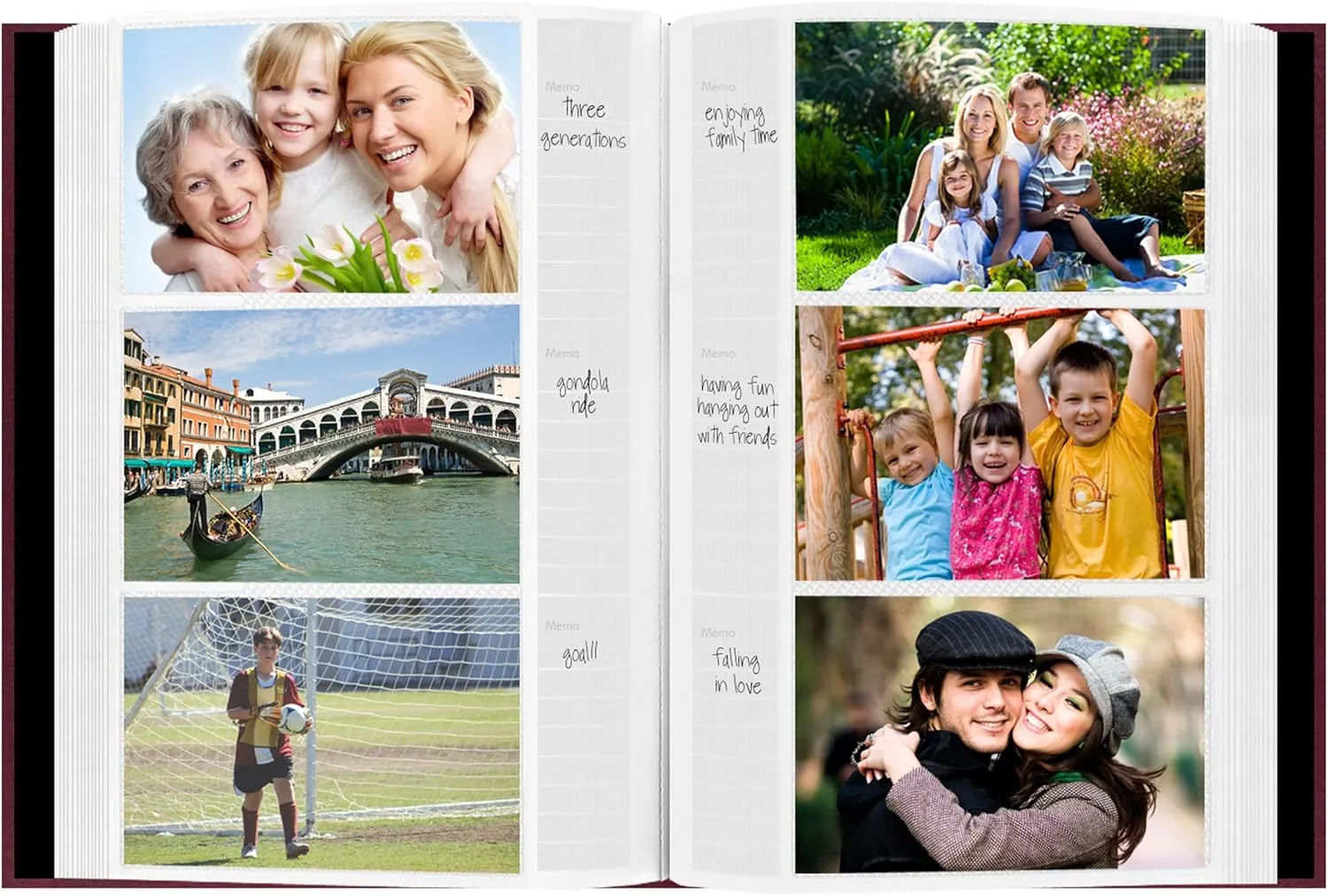 Pioneer Photo Albums Sewn Bonded Leather Bookbound 300 Pkt 4x6 Bi-Directional Photo Album, Brown, ( Pack of 1)