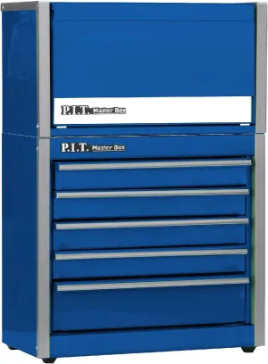 P.I.T. Mini Steel Tool Box Stackable 3 Drawer and 5 Drawer