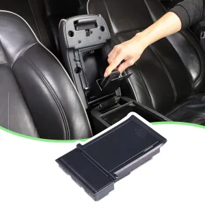 PIUGILH Center Console Organizer Armrest Storage Box Fit for Hummer H3 2005-2009 Accessories,Insert Armrest Storage Tray,Black