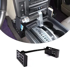 PIUGILH Shifter Storage Box, Gear Shift Console Side Tray Organizer for Hummer H2 2001-2007, Aluminum Alloy Multifunctional Tray Storage Accessories