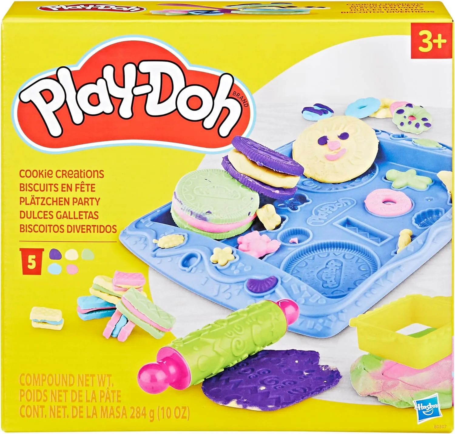 Play-Doh Kitchen Creations Cookie Creations Playset, Kids Arts & Crafts Set, Preschool Play Food Toys, Easter Gifts for Girls & Boys, Ages 3  (Amazon Exclusive)
