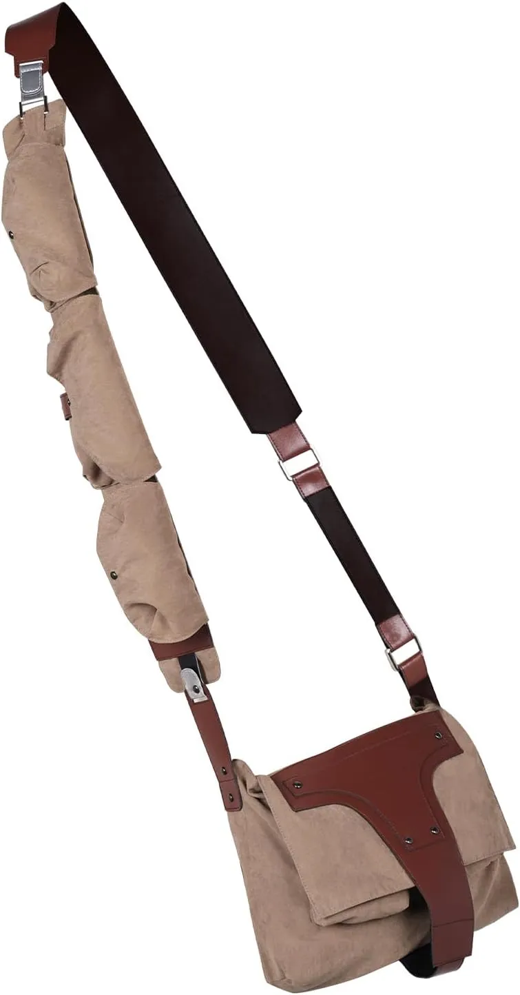 Poe Dameron Cosplay Shoulder Bag Halloween Carnival Party Poe Dameron Cosplay Outfit Prop Bag
