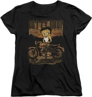 Popfunk Classic Betty Boop Rebel Rider Women's T Shirt
