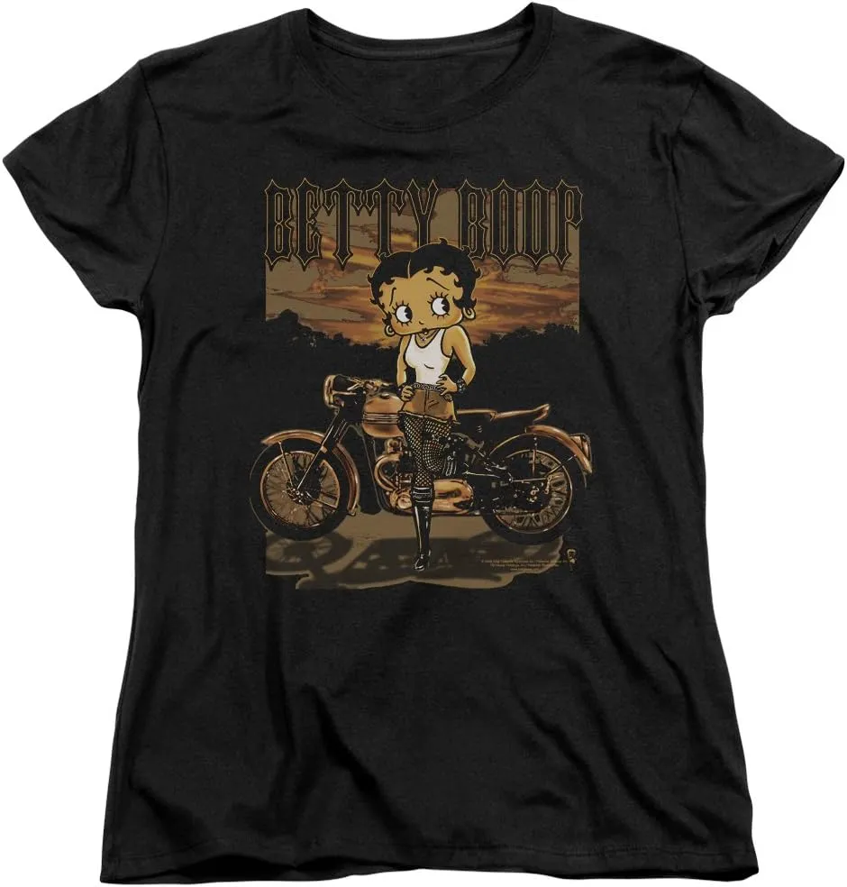 Popfunk Classic Betty Boop Rebel Rider Women's T Shirt