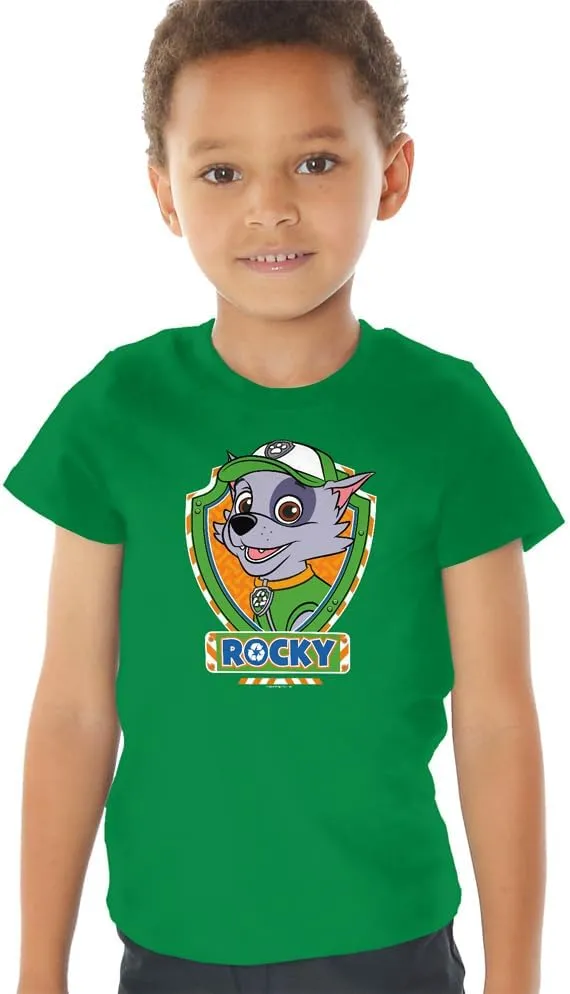 Popfunk Classic Paw Patrol Pup Shield Kids T-Shirt for Youth Toddler Boys and Girls Collection