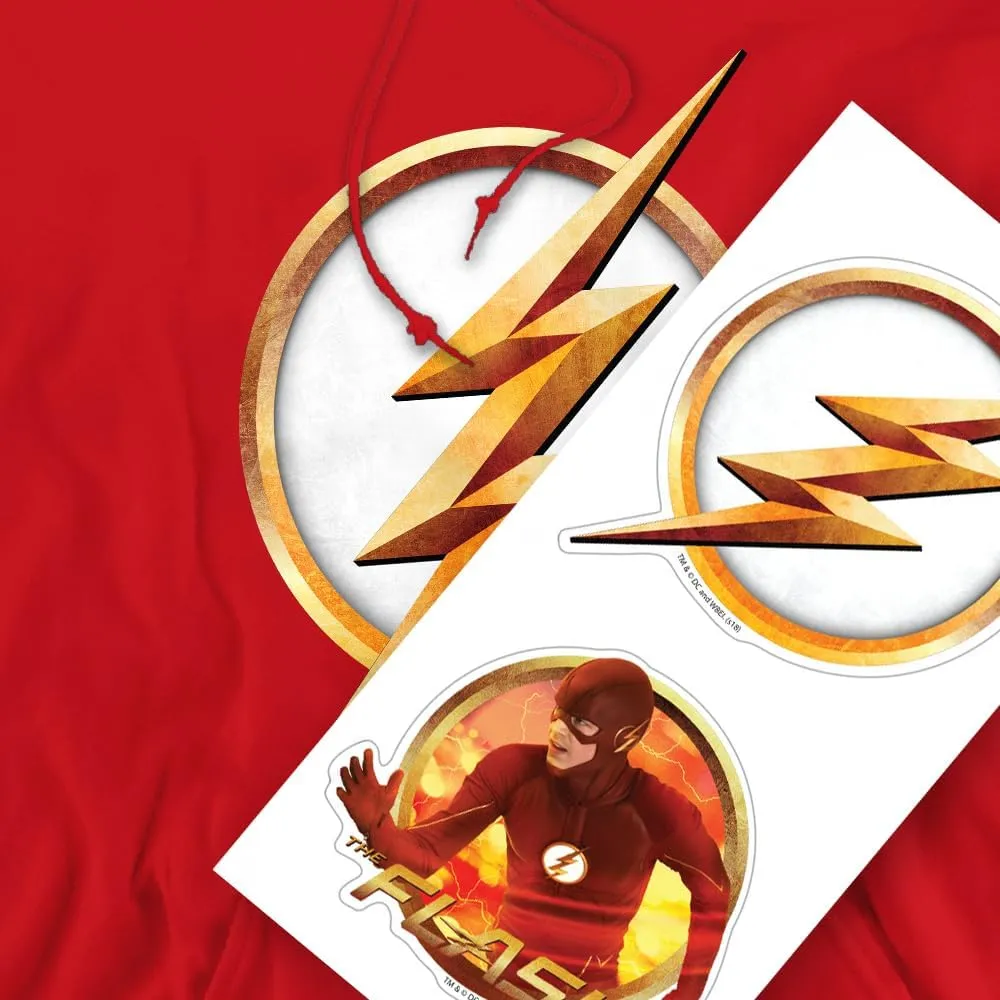 Popfunk Classic The Flash TV Series Logo Pull-Over Hoodie Sweatshirt